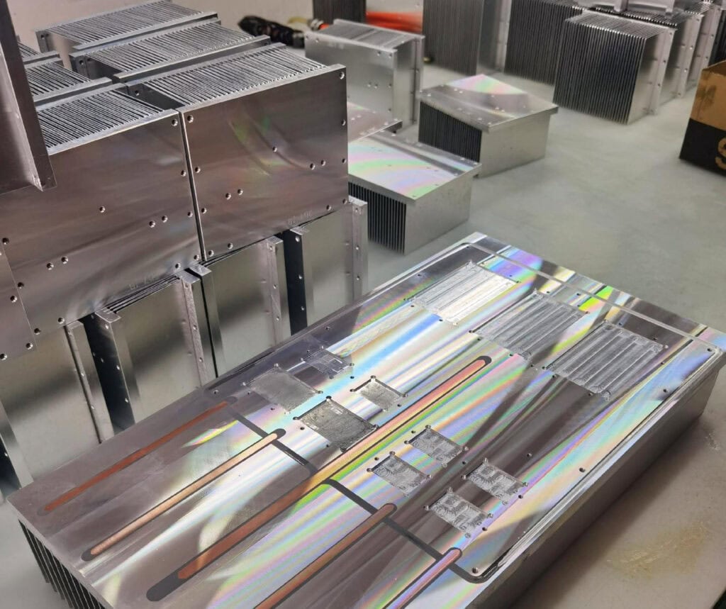 Bonded Fin Heat Sink with Embedded Copper Heat Pipes