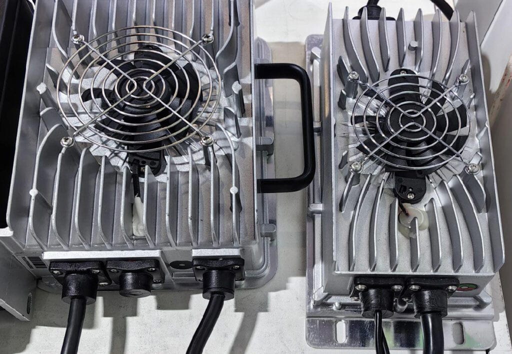 Die Cast Heat Sinks with Fan Installed