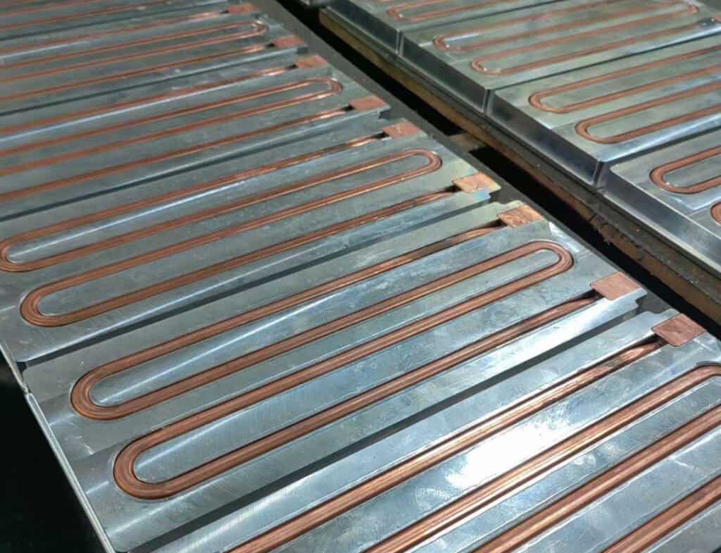 Liquid Cold Plates Placed in Pallets