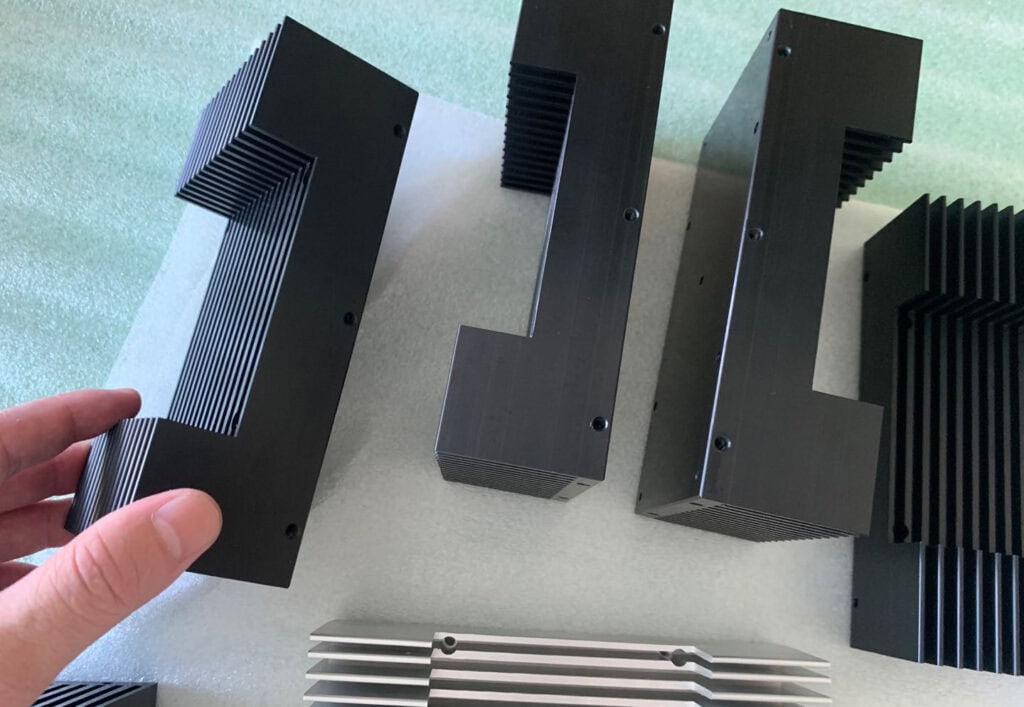 Machined Heat Sink Ready for Fan Installation