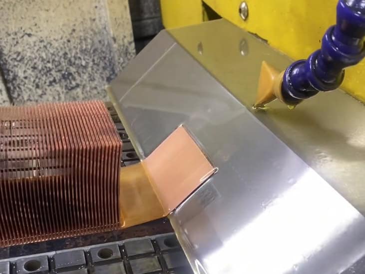 Skiving Fin Process to Make Copper Heat Sink