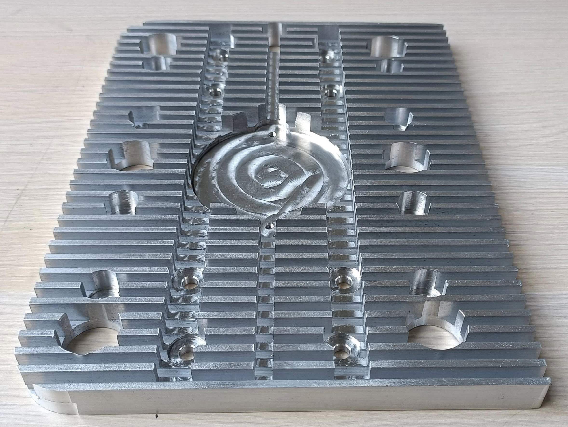 CNC Machined Aluminum Heat Sink for Power Electronics