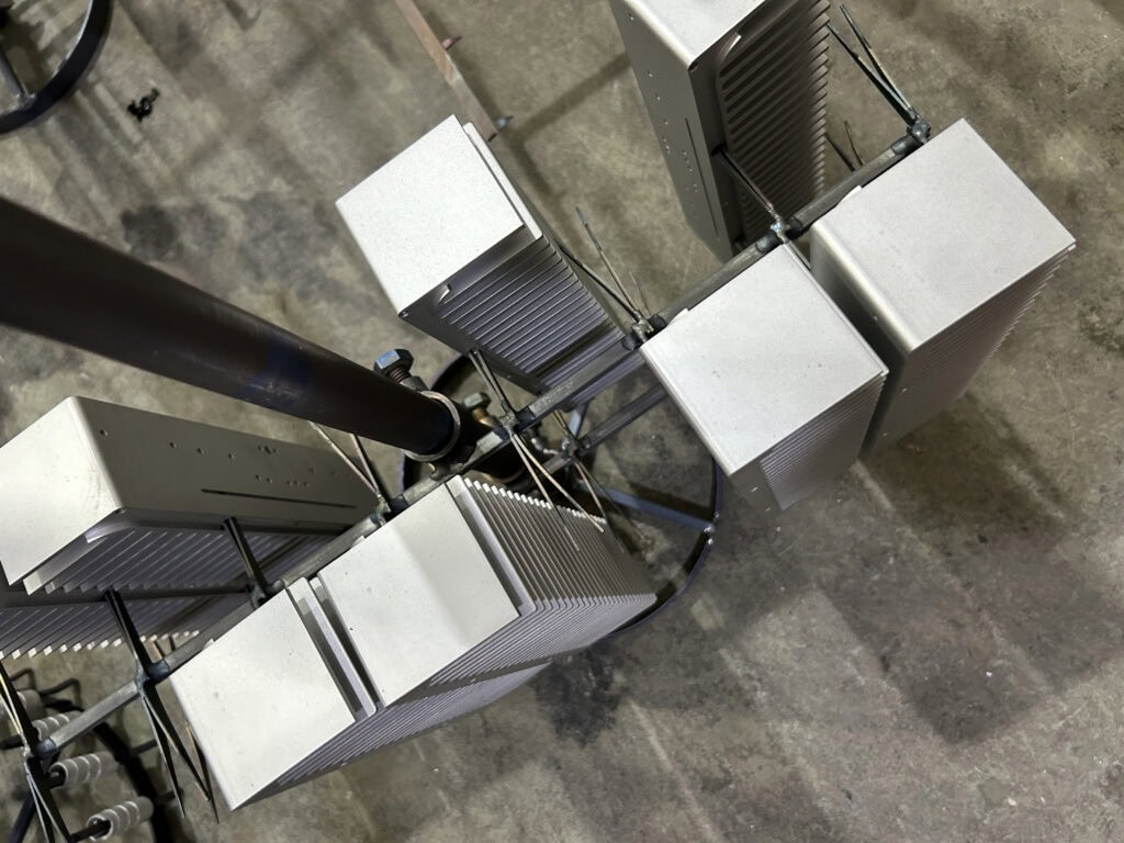 Aluminum heat sinks prepared for surface finishing