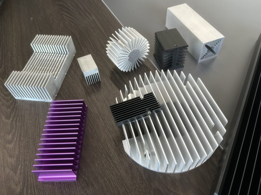 Aluminum Heat Sinks with Different Surface Finishes