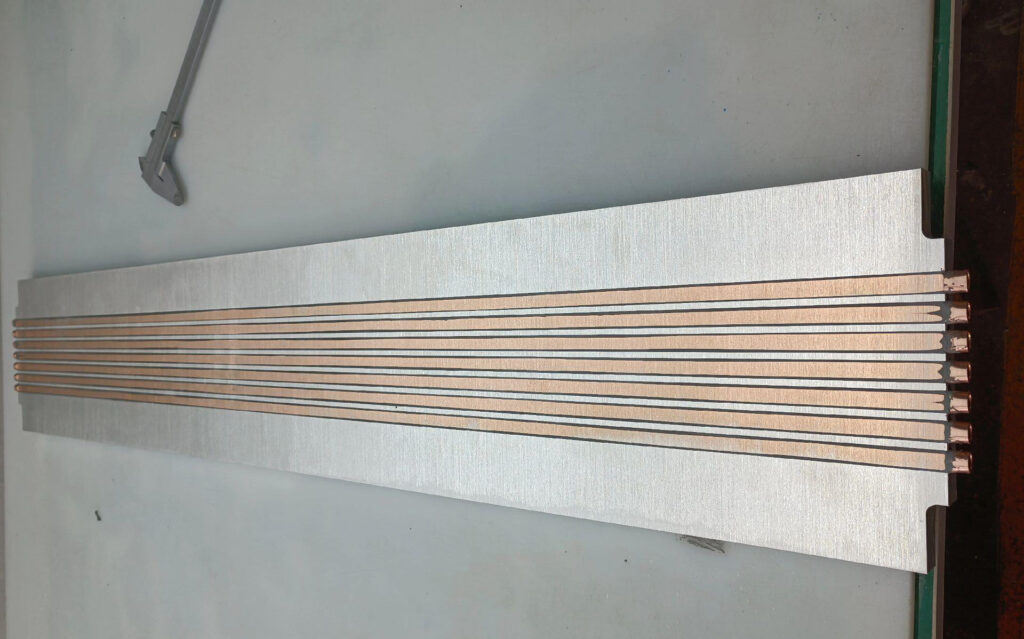 Large custom aluminum liquid cold plate for industrial cooling applications
